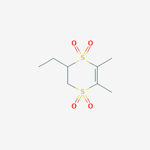 2-Ethyl-5,6-dimethyl-2,3-dihydro-1lambda~6~,4lambda~6~-dithiine-1,1,4,4-tetrone