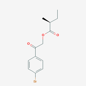 2-(4-Bromophenyl)-2-oxoethyl (2S)-2-methylbutanoate