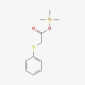 molecular formula C11H16O2SSi B15470449 Trimethylsilyl (phenylsulfanyl)acetate CAS No. 55724-31-7