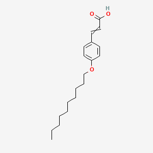 molecular formula C19H28O3 B15470453 2-Propenoic acid, 3-[4-(decyloxy)phenyl]- CAS No. 55379-98-1