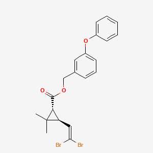 molecular formula C21H20Br2O3 B15470532 (3-Phenoxyphenyl)methyl 3-(2,2-dibromoethenyl)-2,2-dimethylcyclopropane-1-carboxylate CAS No. 55667-38-4