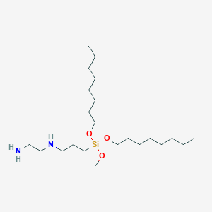 molecular formula C22H50N2O3Si B15470568 N~1~-(3-{Methoxy[bis(octyloxy)]silyl}propyl)ethane-1,2-diamine CAS No. 51895-57-9