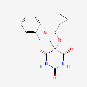 5-Cyclopropylcarbonyloxy-5-(1-phenylethyl)barbituric acid