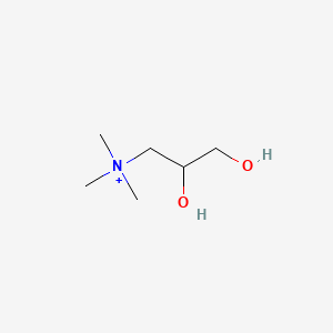 molecular formula C6H16NO2+ B15470601 1-Propanaminium, 2,3-dihydroxy-N,N,N-trimethyl- CAS No. 44814-66-6