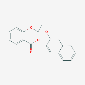 4H-1,3-Benzodioxin-4-one, 2-methyl-2-(2-naphthalenyloxy)-