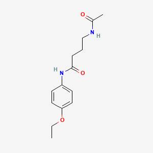 4-Acetamido-N-(4-ethoxyphenyl)butanamide