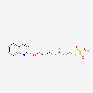 S-2-((4-(4-Methyl-2-quinolyloxy)butyl)amino)ethyl hydrogen thiosulfate