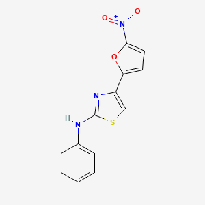 4-(5-Nitro-2-furanyl)-N-phenyl-2-thiazolamine