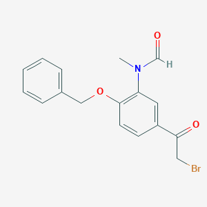 N-[2-(Benzyloxy)-5-(bromoacetyl)phenyl]-N-methylformamide