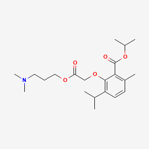 Acetic acid, (2-isopropoxycarbonyl-6-isopropyl-3-methylphenoxy)-, 3-(dimethylamino)propyl ester