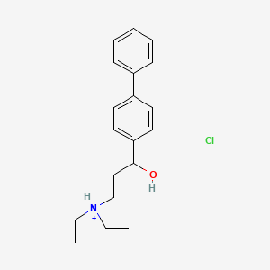 alpha-(2-(Diethylamino)ethyl)-4-biphenylmethanol hydrochloride