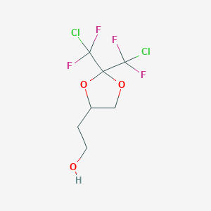 2-{2,2-Bis[chloro(difluoro)methyl]-1,3-dioxolan-4-yl}ethan-1-ol