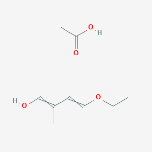 Acetic acid;4-ethoxy-2-methylbuta-1,3-dien-1-ol