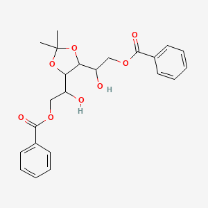 [2-[5-(2-Benzoyloxy-1-hydroxyethyl)-2,2-dimethyl-1,3-dioxolan-4-yl]-2-hydroxyethyl] benzoate