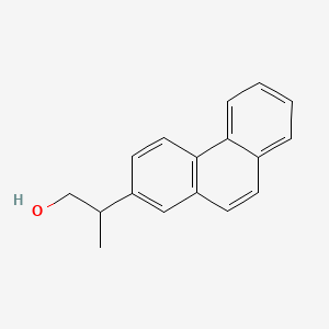 molecular formula C17H16O B15471427 beta-Methyl-2-phenanthreneethanol CAS No. 40452-16-2