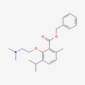 benzyl 2-[2-(dimethylamino)ethoxy]-6-methyl-3-propan-2-ylbenzoate