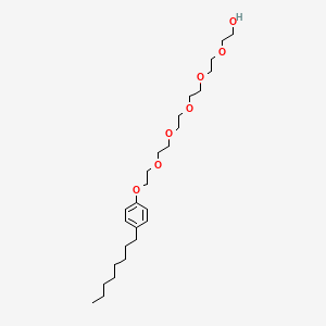 molecular formula C26H46O7 B15471524 17-(4-Octylphenoxy)-3,6,9,12,15-pentaoxaheptadecan-1-OL CAS No. 51437-94-6