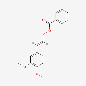 molecular formula C18H18O4 B15471645 2-Propen-1-ol, 3-(3,4-dimethoxyphenyl)-, benzoate CAS No. 47231-76-5