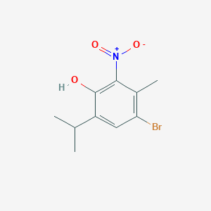 4-Bromo-3-methyl-2-nitro-6-(propan-2-yl)phenol