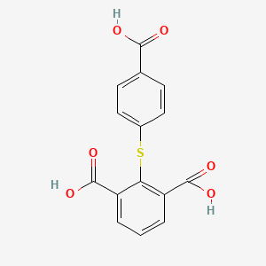 2-[(4-Carboxyphenyl)sulfanyl]benzene-1,3-dicarboxylic acid