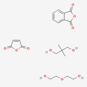 molecular formula C21H28O11 B15471803 2-Benzofuran-1,3-dione;2,2-dimethylpropane-1,3-diol;furan-2,5-dione;2-(2-hydroxyethoxy)ethanol CAS No. 51394-70-8