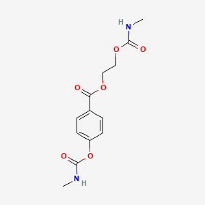 2-(Methylcarbamoyloxy)ethyl 4-(methylcarbamoyloxy)benzoate