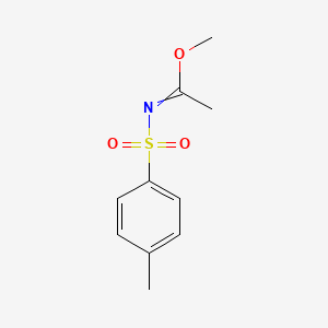 molecular formula C10H13NO3S B15471819 Methyl N-(4-methylbenzene-1-sulfonyl)ethanimidate CAS No. 40412-03-1