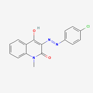 3-[2-(4-Chlorophenyl)hydrazinylidene]-1-methylquinoline-2,4(1H,3H)-dione