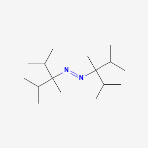 molecular formula C16H34N2 B15471972 (E)-Bis(2,3,4-trimethylpentan-3-yl)diazene CAS No. 52406-61-8