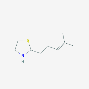 2-(4-Methylpent-3-en-1-yl)-1,3-thiazolidine