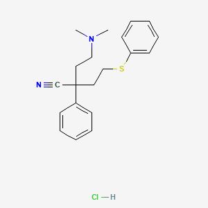 alpha-(2-Phenylthioethyl)-alpha-(2-dimethylaminoethyl)phenylacetonitrile hydrochloride