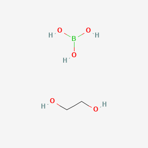 molecular formula C2H9BO5 B15472038 Boric acid;ethane-1,2-diol CAS No. 39434-94-1