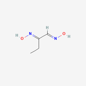 molecular formula C4H8N2O2 B15472149 (NE)-N-[(1E)-1-hydroxyiminobutan-2-ylidene]hydroxylamine 