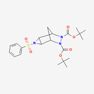 Di-tert-butyl 3-(phenylsulfonyl)-3,6,7-triazatricyclo[3.2.1.02,4]octane-6,7-dicarboxylate