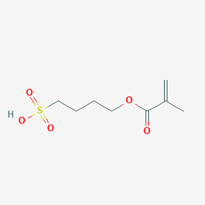 molecular formula C8H14O5S B15472206 4-[(2-Methylacryloyl)oxy]butane-1-sulfonic acid CAS No. 50985-35-8