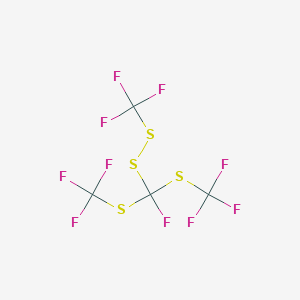 Fluoro[(trifluoromethyl)disulfanyl]bis[(trifluoromethyl)sulfanyl]methane