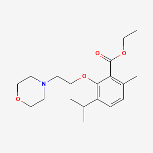 ethyl 6-methyl-2-(2-morpholin-4-ylethoxy)-3-propan-2-ylbenzoate