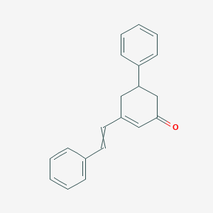 5-(2-Phenylethenyl)-1,6-dihydro[1,1'-biphenyl]-3(2H)-one