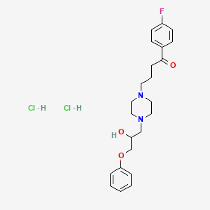 1-(4-Fluorophenyl)-4-(4-(2-hydroxy-3-phenoxypropyl)-1-piperazinyl)-1-butanone dihydrochloride