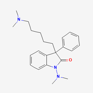 1-(Dimethylamino)-3-(5-(dimethylamino)pentyl)-3-phenyl-2-indolinone