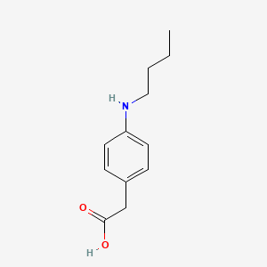 molecular formula C12H17NO2 B15472369 2-[4-(butylamino)phenyl]acetic acid CAS No. 39718-79-1