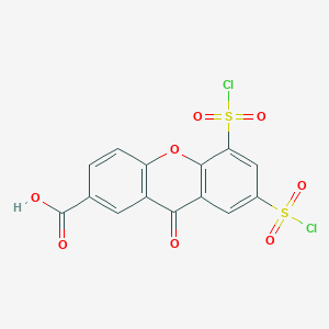 5,7-Bis(chlorosulfonyl)-9-oxo-9H-xanthene-2-carboxylic acid