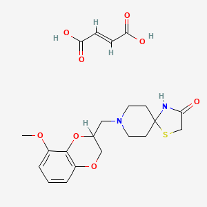 (E)-but-2-enedioic acid;8-[(5-methoxy-2,3-dihydro-1,4-benzodioxin-3-yl)methyl]-1-thia-4,8-diazaspiro[4.5]decan-3-one