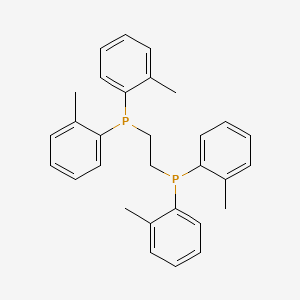 molecular formula C30H32P2 B15472557 (Ethane-1,2-diyl)bis[bis(2-methylphenyl)phosphane] CAS No. 50396-26-4