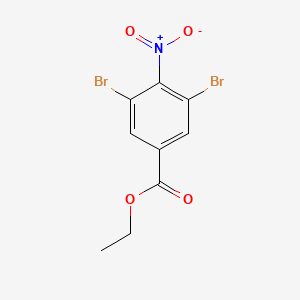 molecular formula C9H7Br2NO4 B15472579 Benzoic acid, 3,5-dibromo-4-nitro-, ethyl ester CAS No. 40587-64-2