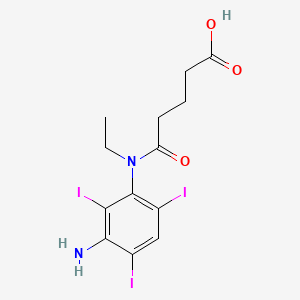 Glutaranilic acid, 3'-amino-N-ethyl-2',4',6'-triiodo-