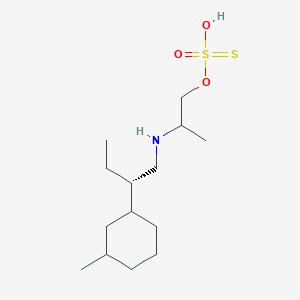 2-((2-(3-Methylcyclohexyl)butyl)amino)propanethiol, hydrogen sulfate (ester)