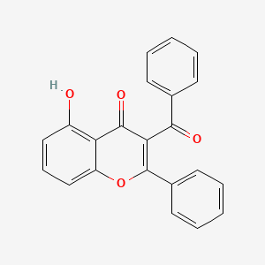 molecular formula C22H14O4 B15472913 3-Benzoyl-5-hydroxyflavone CAS No. 50634-02-1