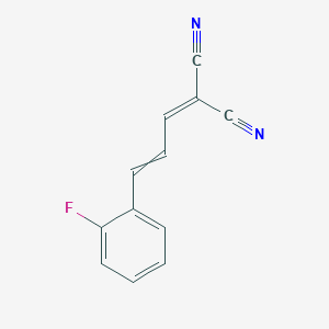 [3-(2-Fluorophenyl)prop-2-en-1-ylidene]propanedinitrile