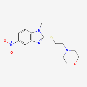 Benzimidazole, 1-methyl-2-(2-(morpholinoethyl)thio)-5-nitro-